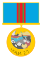 Jubilee Medal "Wikipedia Asian Month 2021" โดย Tvcccp เมื่อ 1 ธันวาคม 2564 (WAM2021)