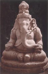 KITLV 87796 - Isidore van Kinsbergen - Sculpture of Ganesha in a museum at Yogyakarta - Before 1900.tif