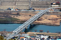 揖斐川に架かる海津橋