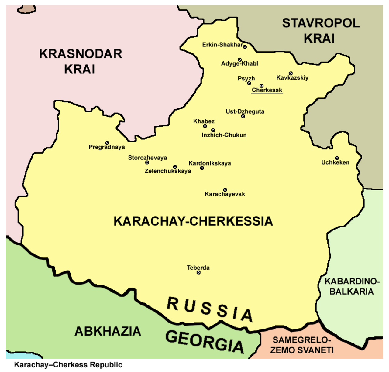 Черкесск какая республика. Республика Карачаево-Черкессия на карте. Карачаево-Черкесская Республика на карте России. Карачаево Черкесская Респ на карте России. Карачаево-Черкесская Республика столица на карте.