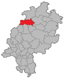 Location of the district court of Frankenberg in Hesse