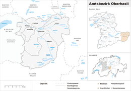 Oberhasli - Carte