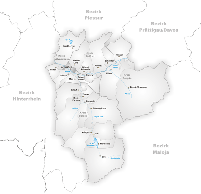 Alvaschein - Localizazion