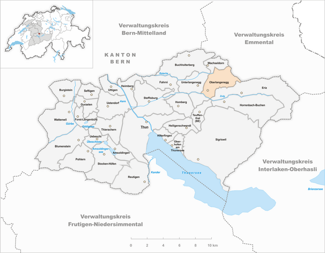 Oberlangenegg - Localizazion