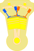 Cross-section of a VR6 engine Klepbediening VR6 24V.PNG