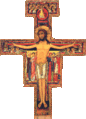 Christus triumphans (Crucifix de Saint-Damien, XIIe siècle)