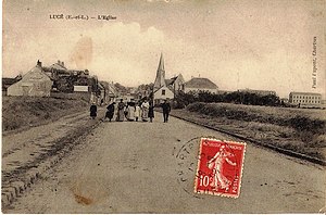 L'église Lucé avant 1910 Eure-et-Loir (France).jpg
