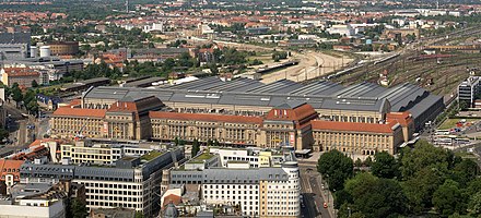 Leipzig main station—one of the biggest terminus stations in Europe