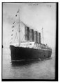 LUSITANIA - bow and portside; out in harbor), Photo Bain Coll. - Bain Coll LCCN2014680080.tif