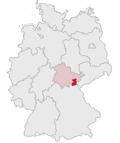 Localização de Saale-Orla na Alemanha