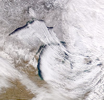 Lake-effect snow is the cause of the regional nickname Lake Effect Snow on Earth.jpg