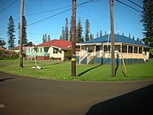 View of some local houses in Lanai City