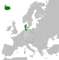 Territories that were part of the Kingdom of Denmark from 1814 to 1864
