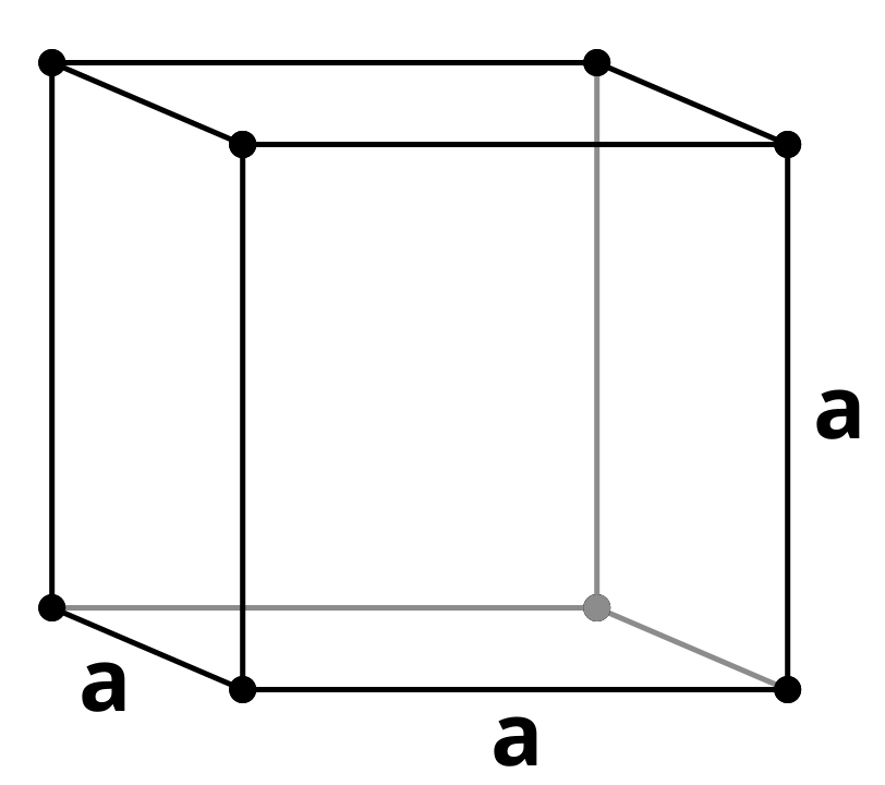 Изображение куба. Кубическая решетка Браве. Тетрагональная решетка. Кубическая кристаллическая система. Куб чертеж.