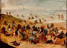 Battle of Lekkerbeetje, attributed to Esaias van de Velde. Lekkerbeetje.jpg