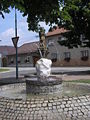 Brunnen und Statue des Hl. Johannes von Nepomuk