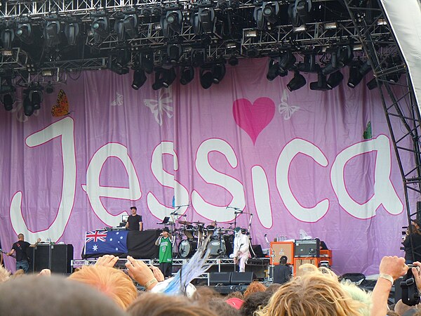 Limp Bizkit's tribute to Jessica Michalik during the 2012 Soundwave festival