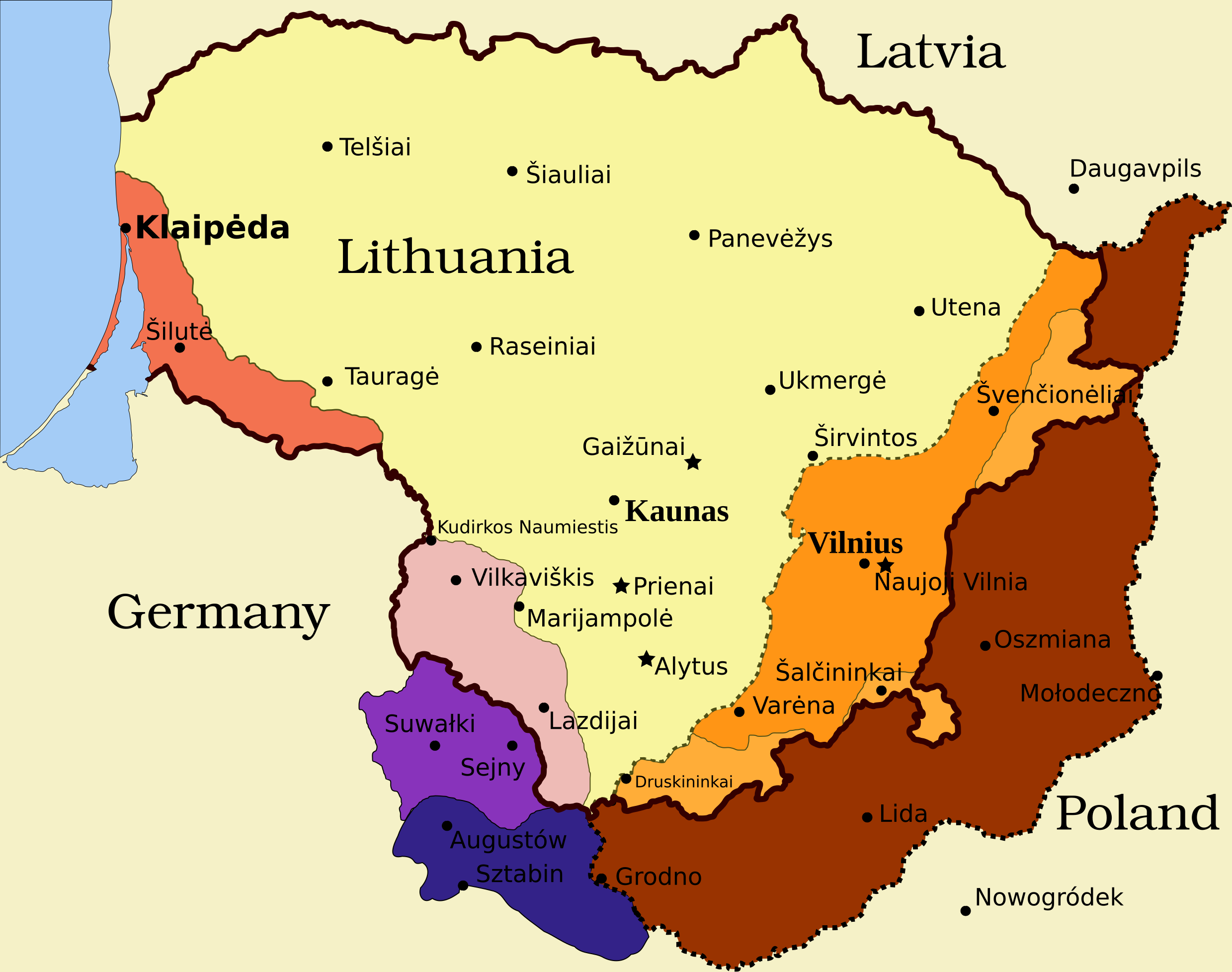 Hitory of lithuanian language