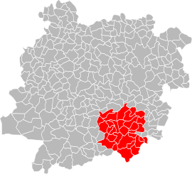 Location of Agen within the department