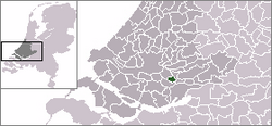 Kart over Hendrik-Ido-Ambacht