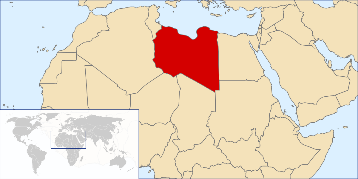Карта ливии политическая