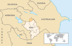 Mapa Górskiego Karabachu