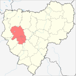 موقعیت بخش اسمولنسکی، استان اسمولنسک در نقشه