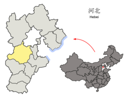 Baoding - Harta