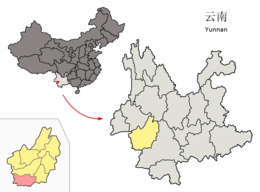 Contea autonoma va di Cangyuan – Mappa