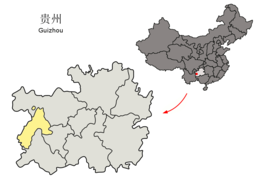 Liupanshui - Harta