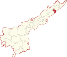 LokSabha constituencies of Andhra Pradesh (Visakhapatnam highlighted).png