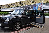 London Taxi with wheelchair ramp