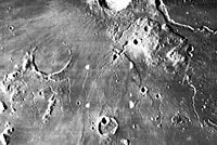 Lunar Orbiter 4 image of Aristarchus Crater and Vallis Schröteri, May 1967