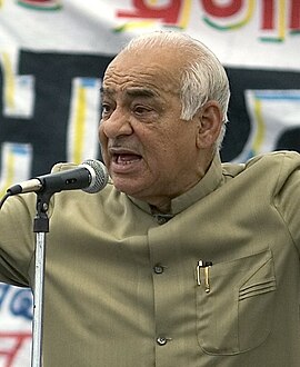 Madan Lal Khurana تفصیل= Madan Lal Khurana addressing a rally in 2005