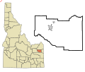 Thumbnail for File:Madison County Idaho Incorporated and Unincorporated areas Newdale Highlighted.svg