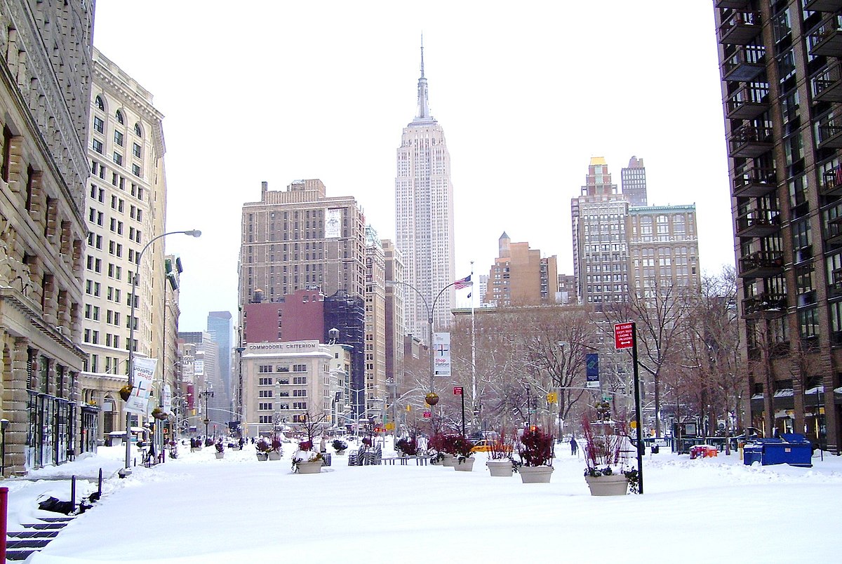 Зимний Нью Йорк