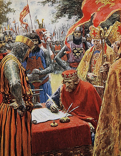 File:Magna Carta King John signing the Magna Carta reluctantly by Michael, Arthur C (d 1945) (cropped).jpg
