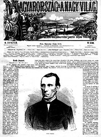 Magyarország és a Nagyvilág 1870. márczius 13-án megjelent számának címlapja