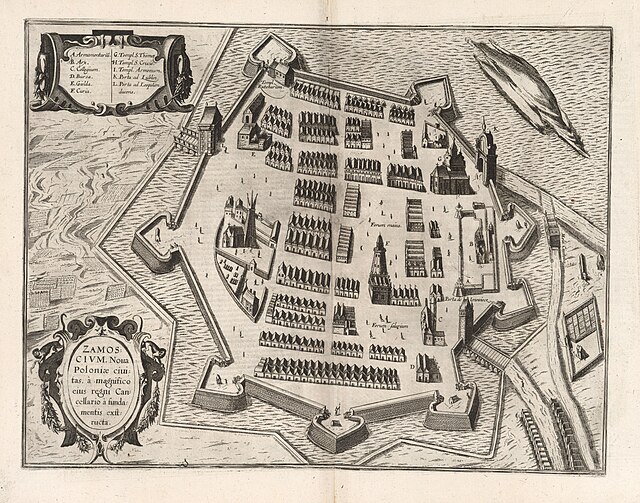 План города Замосць, 1618 г.