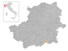 Localisation de Lombriasco