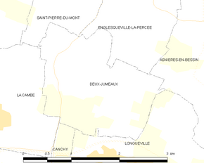 Poziția localității Deux-Jumeaux