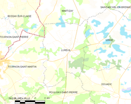 Mapa obce Lureuil