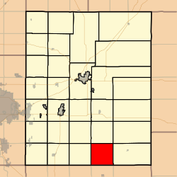 Map highlighting Clay Township, Butler County, Kansas.svg