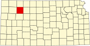 Map of Kansas highlighting Sheridan County Map of Kansas highlighting Sheridan County.svg