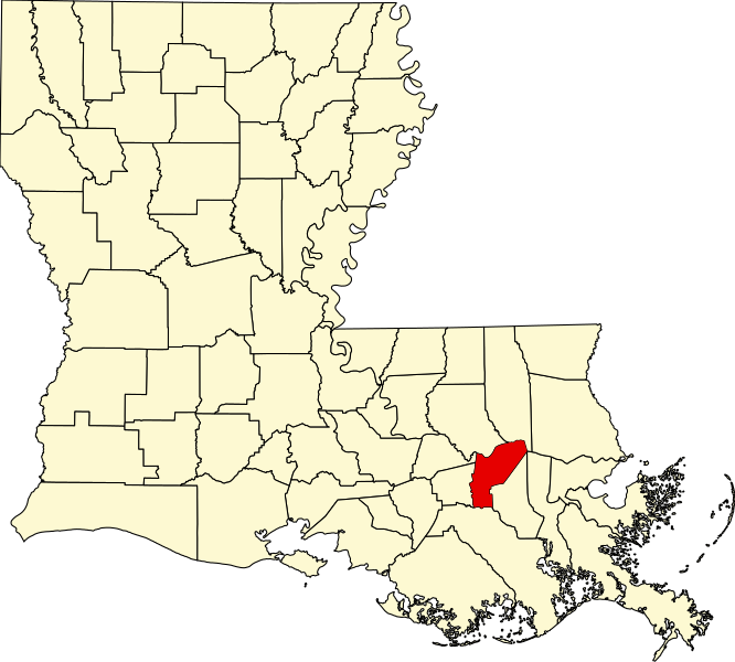 File:Map of Louisiana highlighting Saint John the Baptist Parish.svg