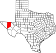 Map of Texas highlighting Culberson County.svg