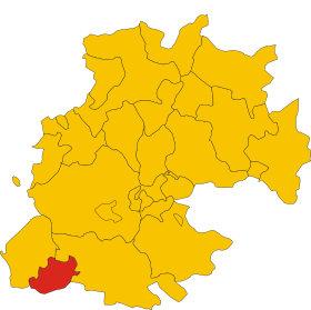 Locatie van Barrafranca