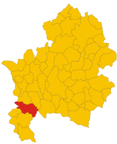 Localizarea Pozzilli în Provincia Isernia
