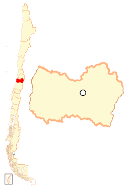 O'Higginss placering i Chile