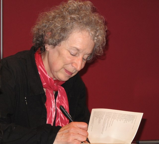 Canadian author Margaret Atwood in 2009, who both contributed to the development of the garrison mentality and exhibited it in her own literature.